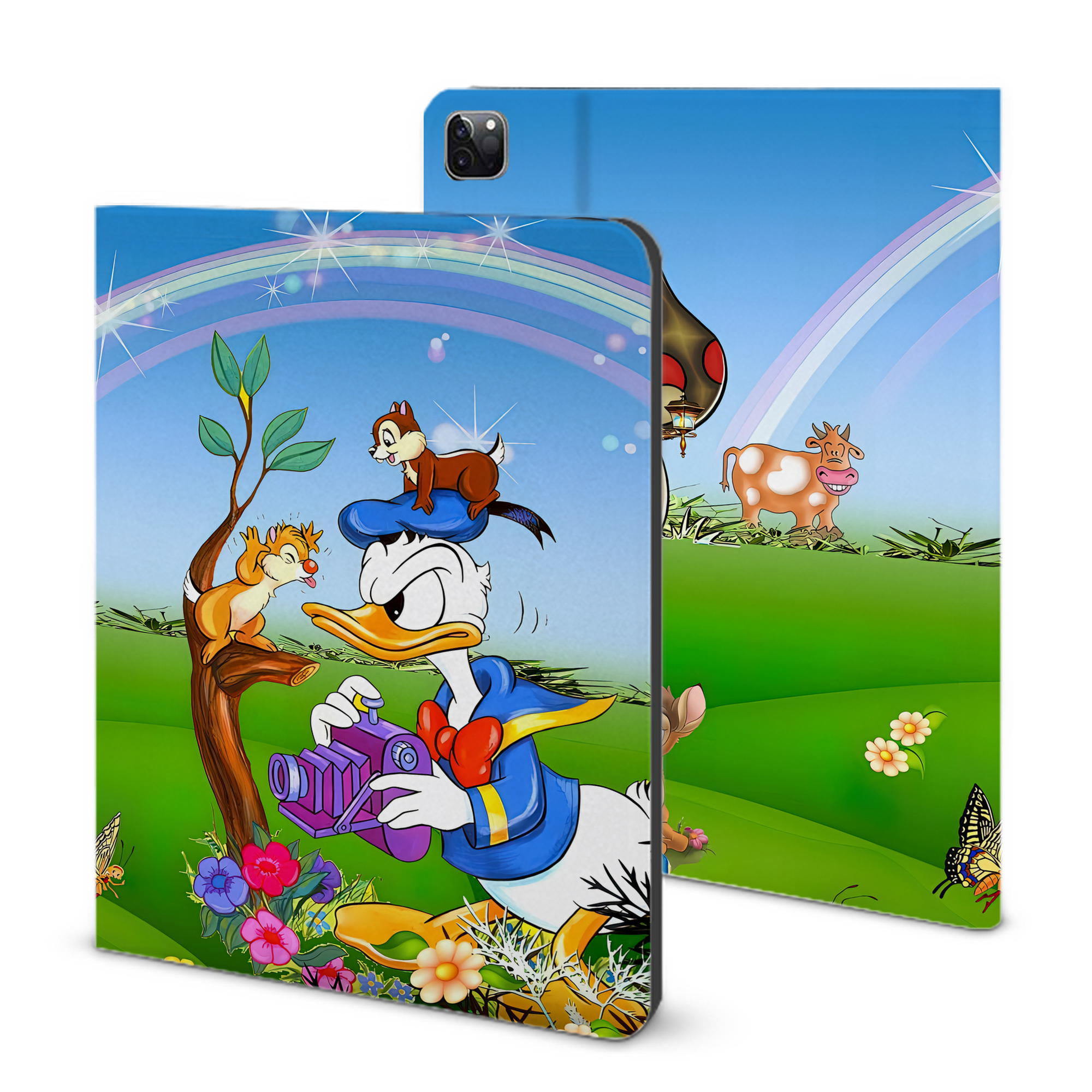 （画像用） ミッキーマウス Mickey Mouse IPad ケース ブック型 PUレザー TPU 耐衝撃 軽量 薄型 ペン収納なし 全面保護 IPad 各モデル対応